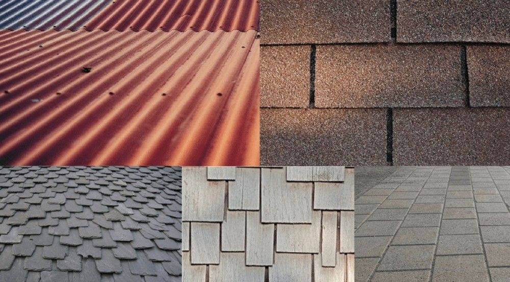 Shingles different types of shingles metal, slate, 3-tab, cedar etc. 